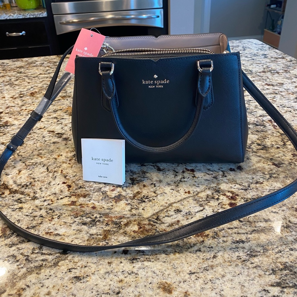 Kate Spade “Tippy” Small Black Satchel Purse Handbag NWT -  Retail $359!
